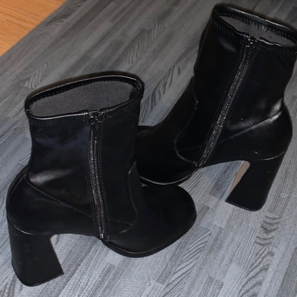ASOS Embassador leather platform sock boots - Picture 2 of 4
